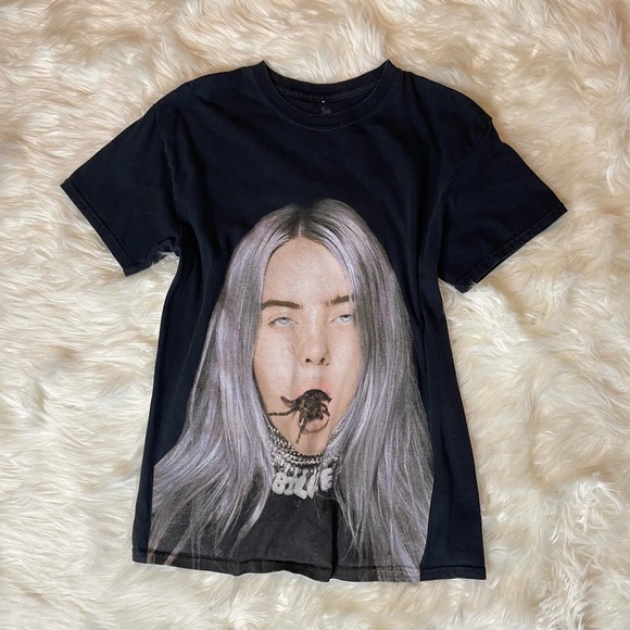 Billie Eilish Black Slightly Cropped “You Should See Me in A Crown” Graphic Top - Picture 3 of 3